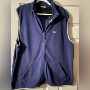 Oakley Fleece‎ Zipper Vest - Navy - Mens XL